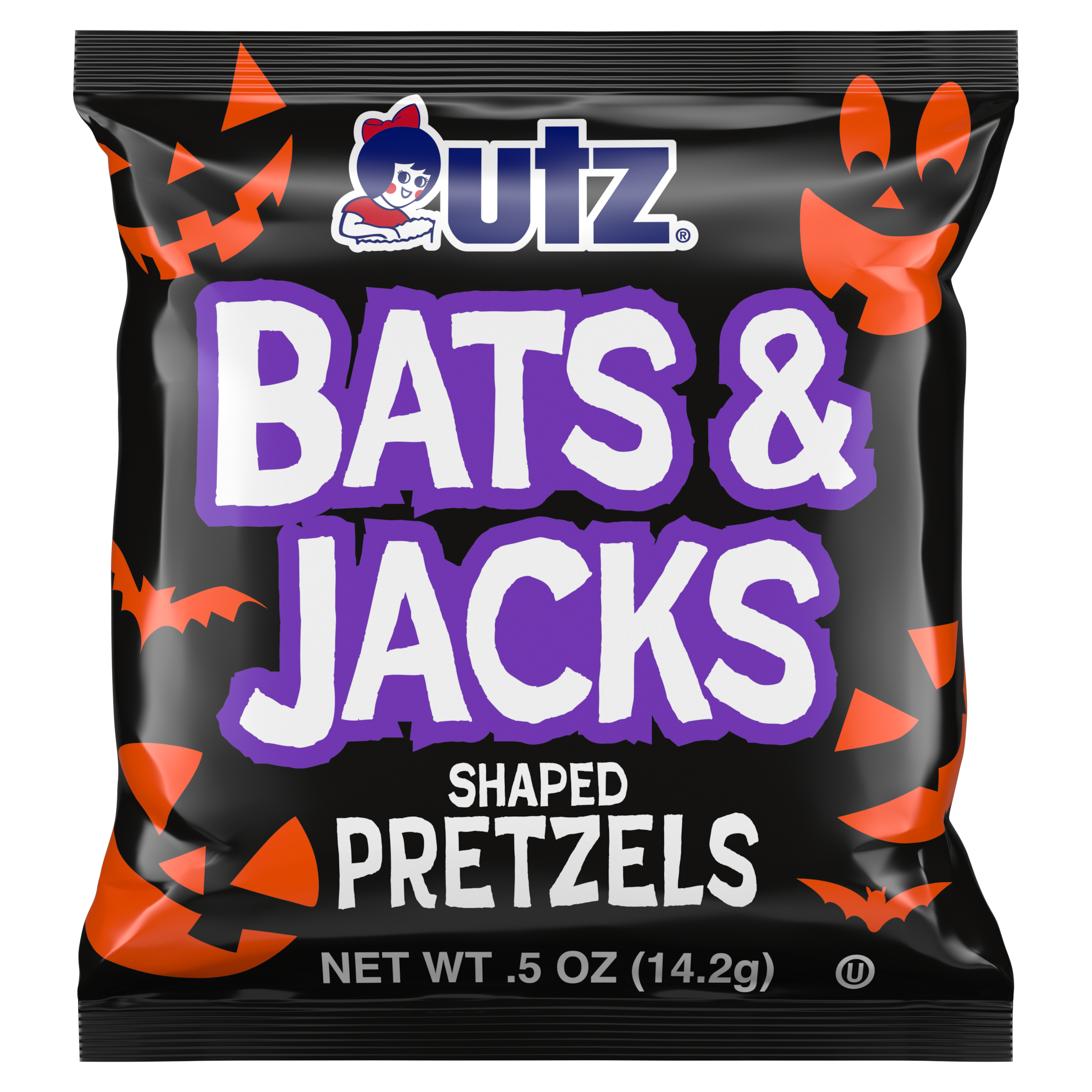 Utz Halloween Pretzels Bats & Jacks Treats Multipack (2 Count)