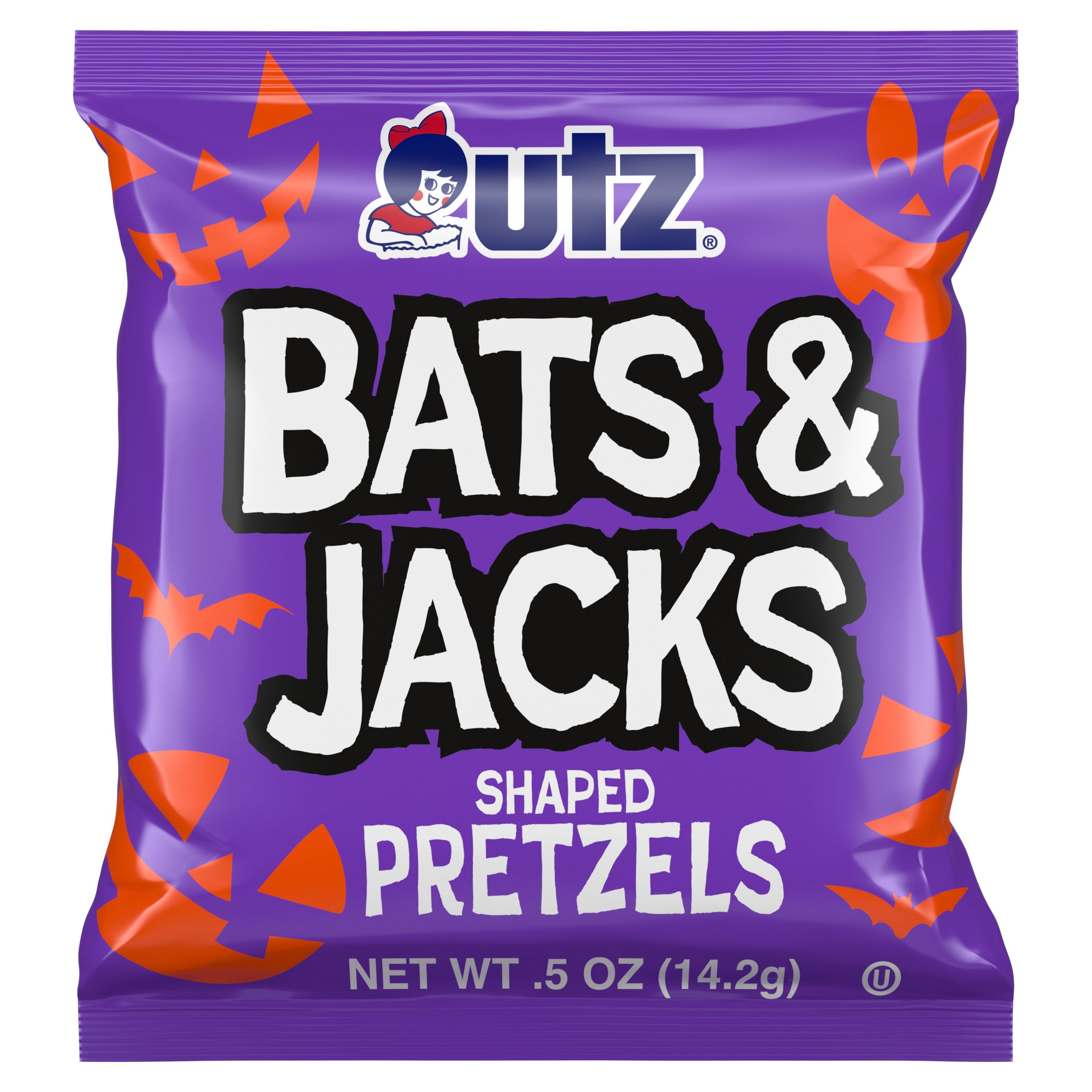 Utz Halloween Pretzels Bats & Jacks Treats Multipack (2 Count)