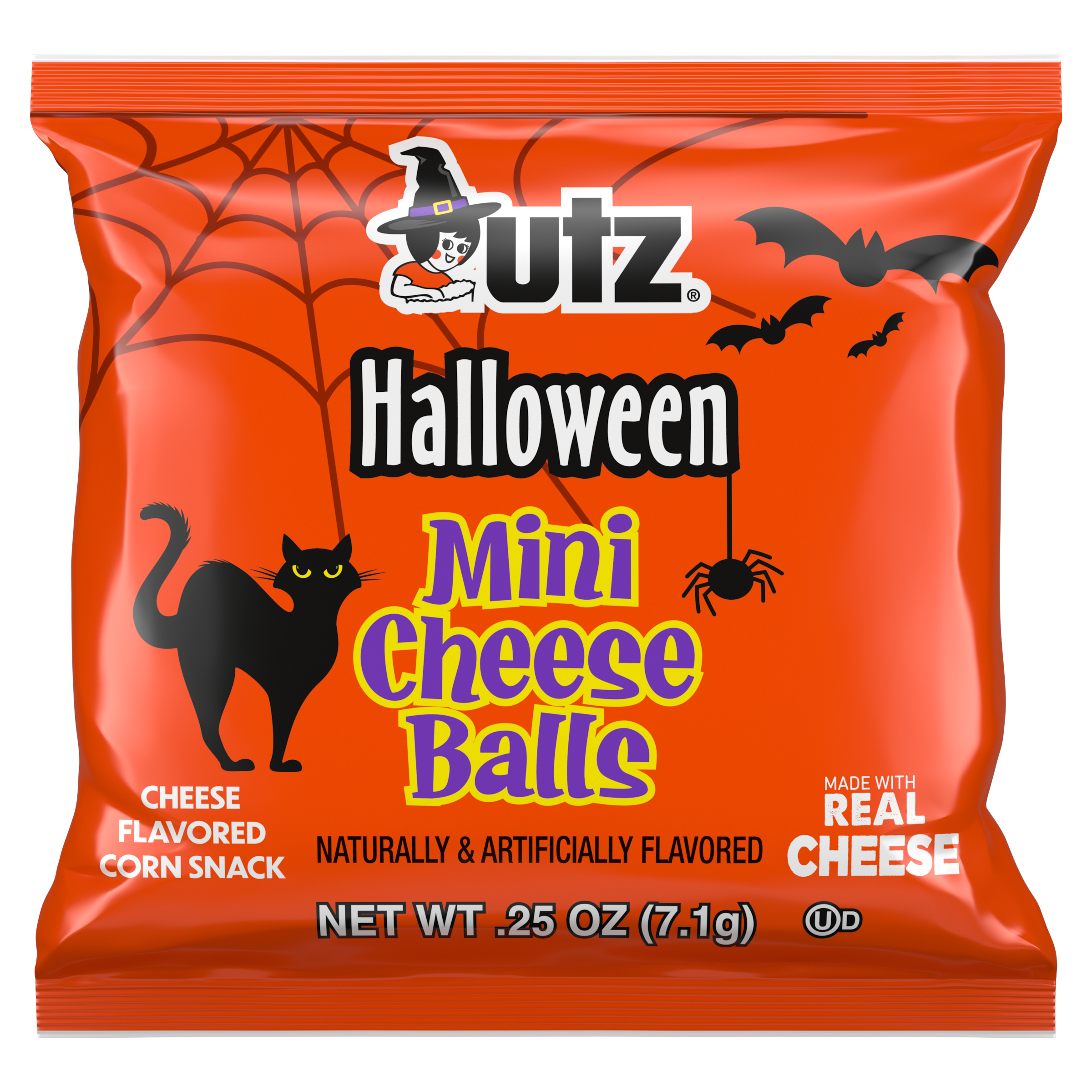 Utz Halloween Mini Cheese Ball Treats - Trick-or-Treat Cheese Snack (2pk)