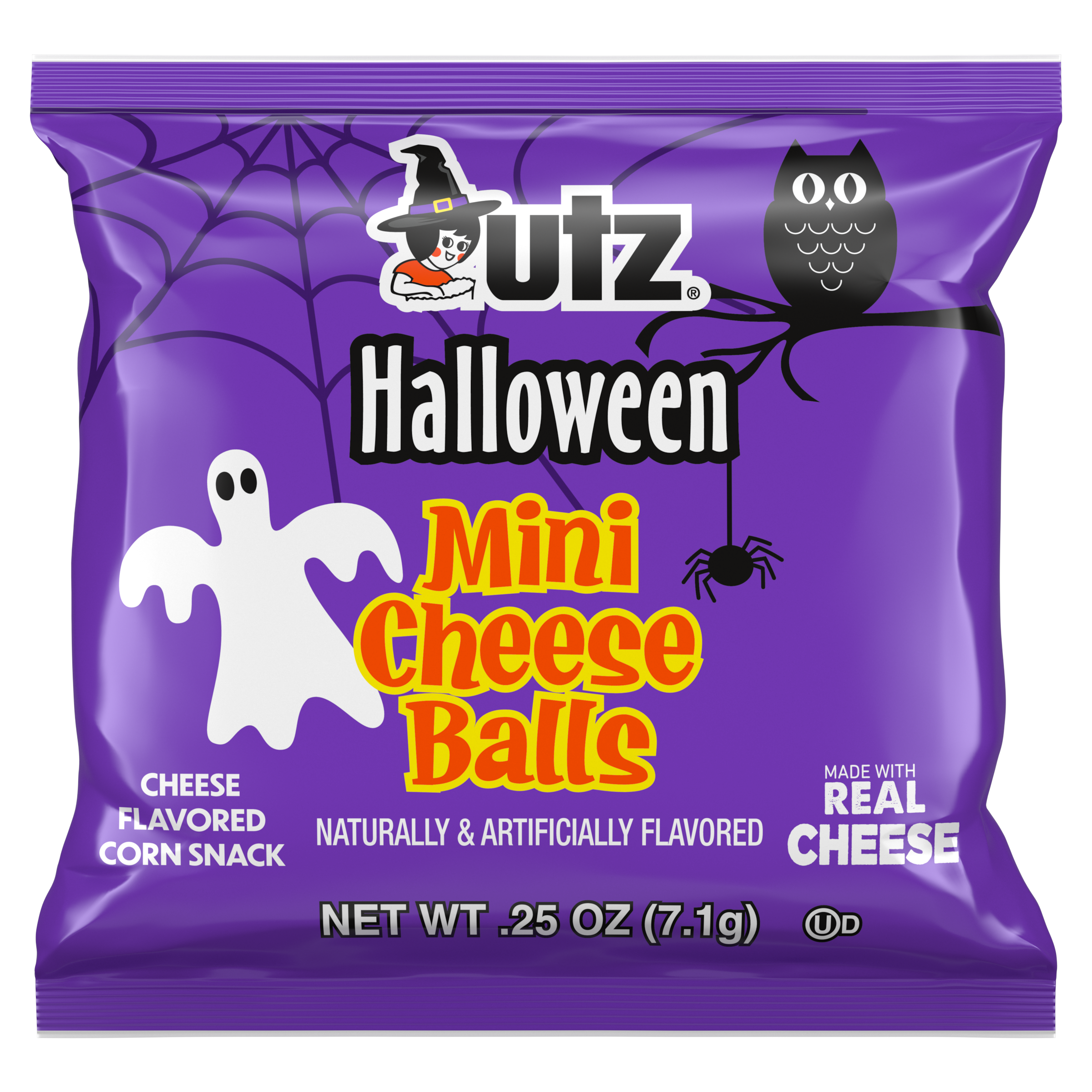 Utz Halloween Mini Cheese Ball Treats - Trick-or-Treat Cheese Snack (2pk)