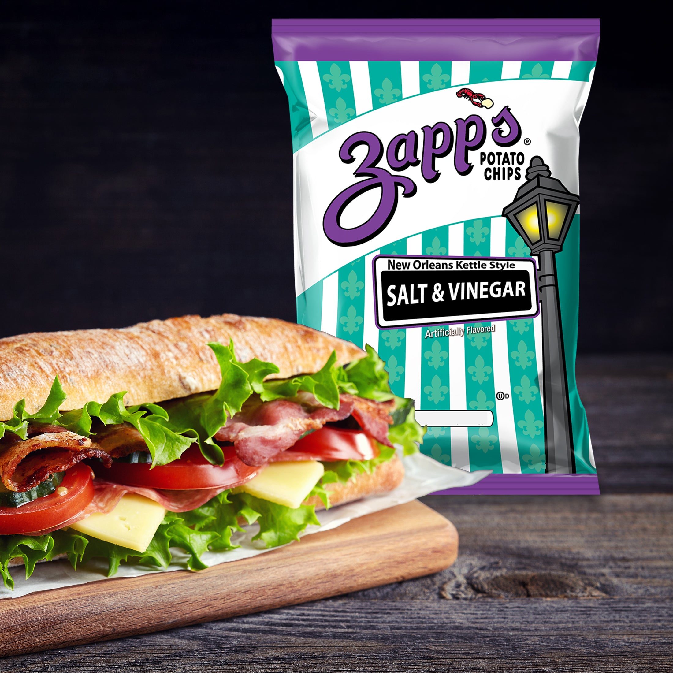 Zapp's Salt & Vinegar Kettle Cooked Potato Chips – Utz Quality Foods