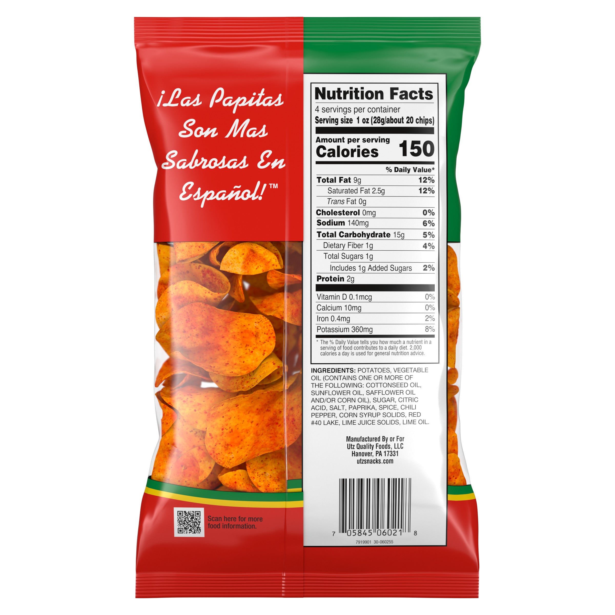 Miguelitos Papitas Chile Limón Flavored Potato Chips