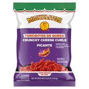 Miguelitos Picante Crunchy Curls, front of bag