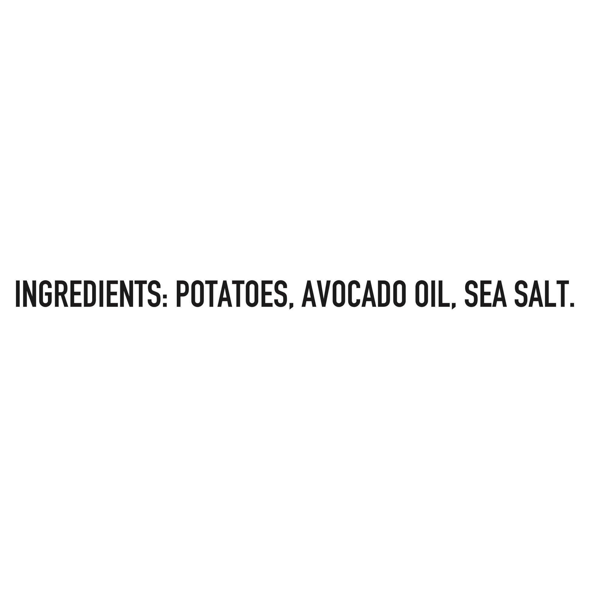 List of ingredients on a white background