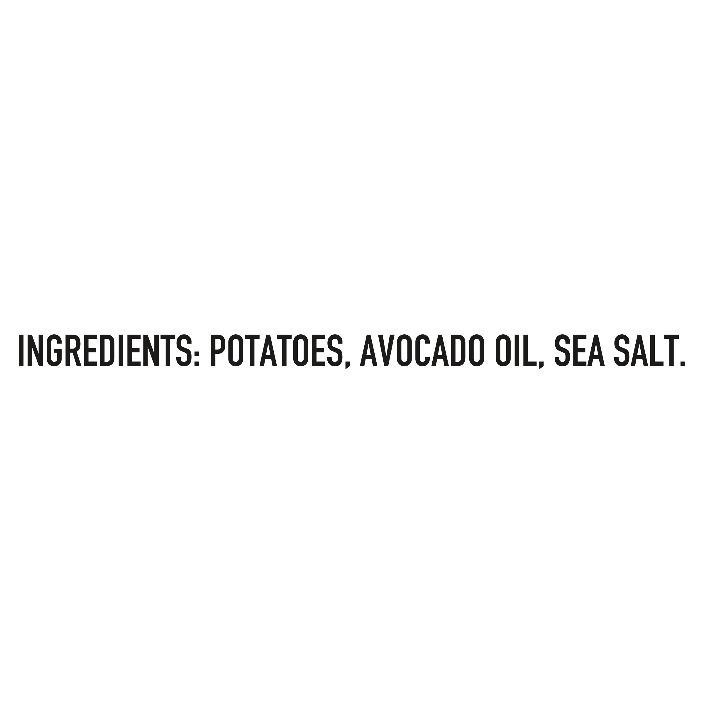 List of ingredients on a white background