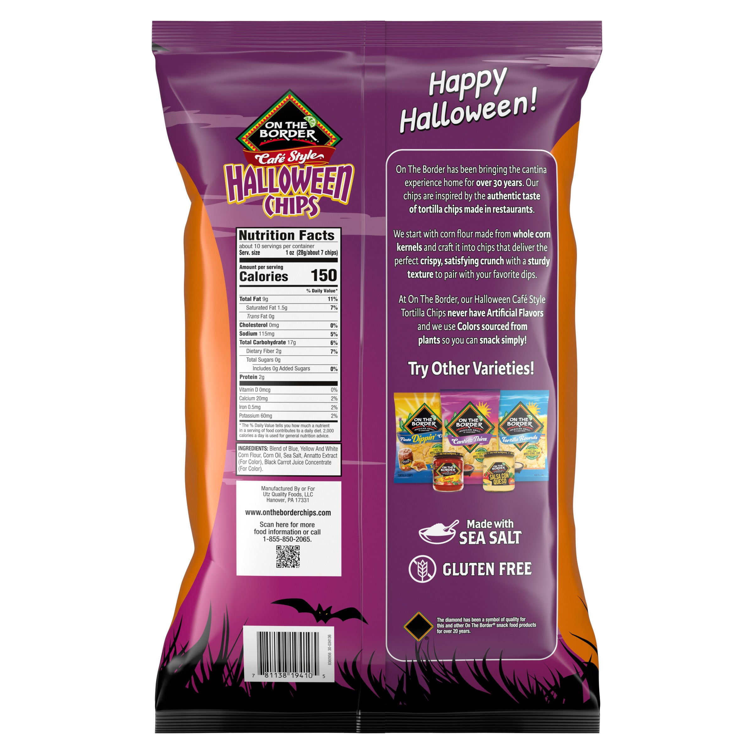 On The Border Halloween Café Style Tortilla Chips