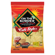 On The Border Café Style Tortilla Chips 11oz bag front