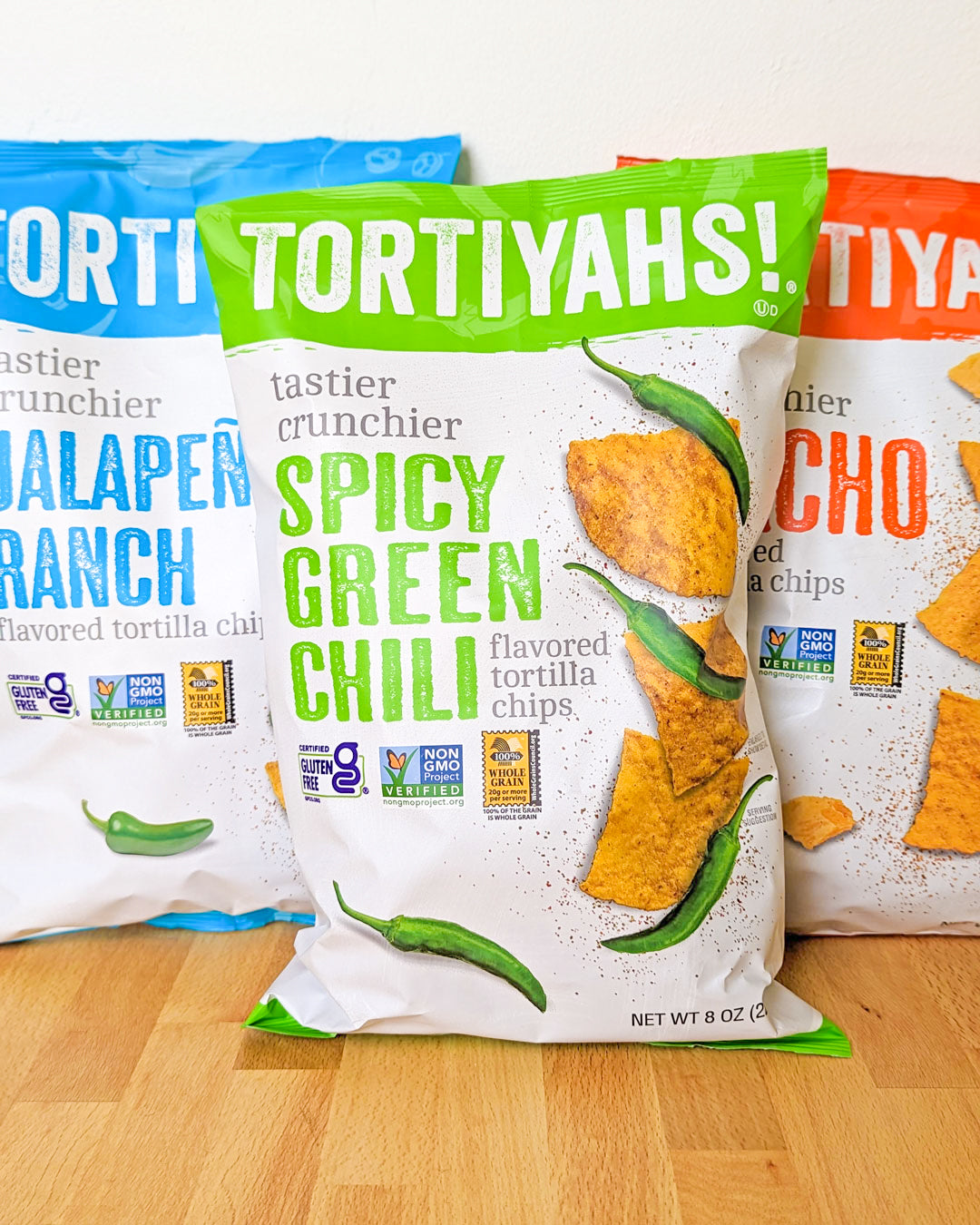 TORTIYAHS!® Spicy Green Chili Tortilla Chips