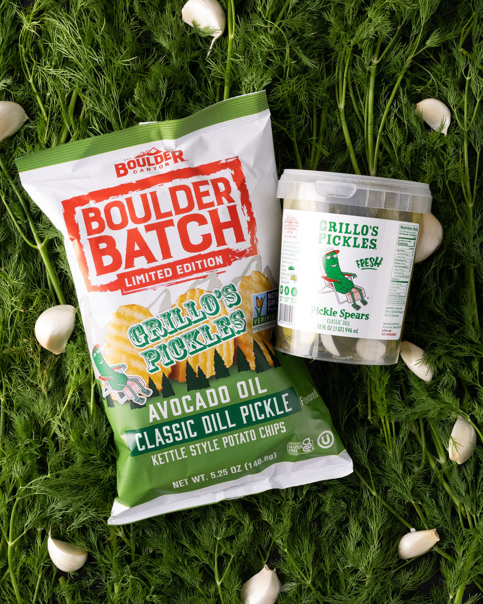 Boulder Batch Avocado Oil Grillo's Classic Dill Pickle Kettle Potato