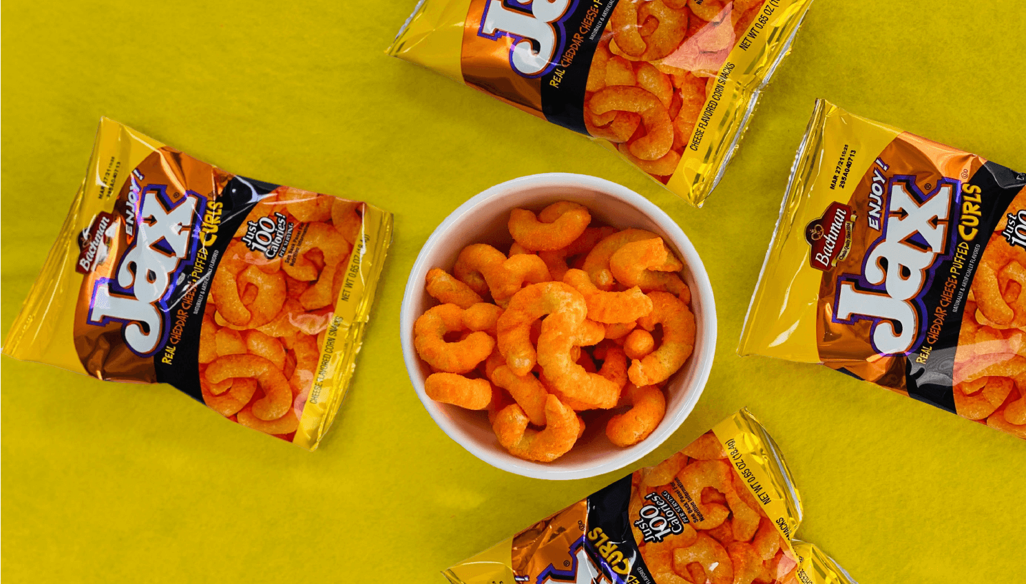 Bachman® Jax Halloween Cheese Curls – 18 Treat Bags (2pk)