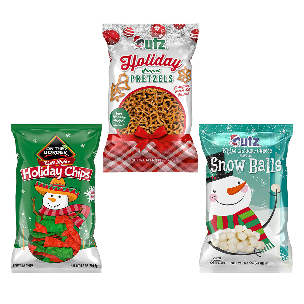 Utz Holiday Family-Size Snack Trio