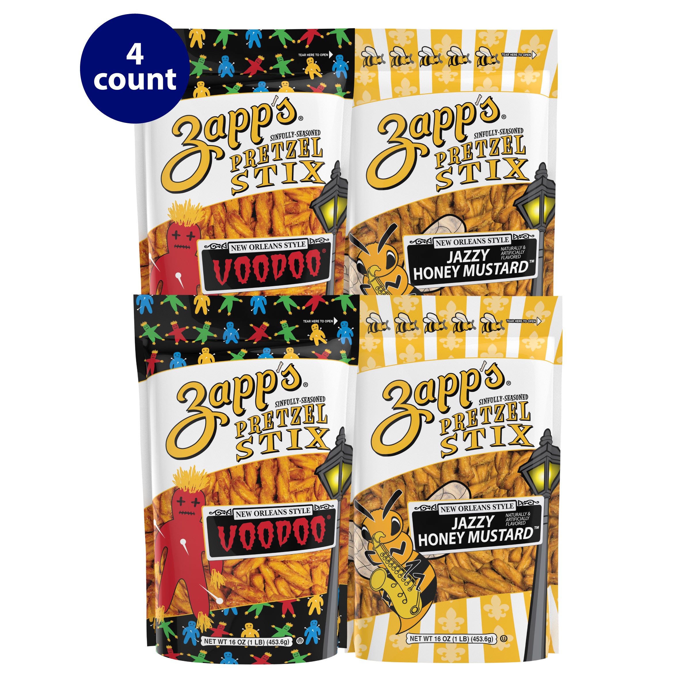 Zapp's Sinfully Seasoned Pretzel Stix Variety Pack, Multipack