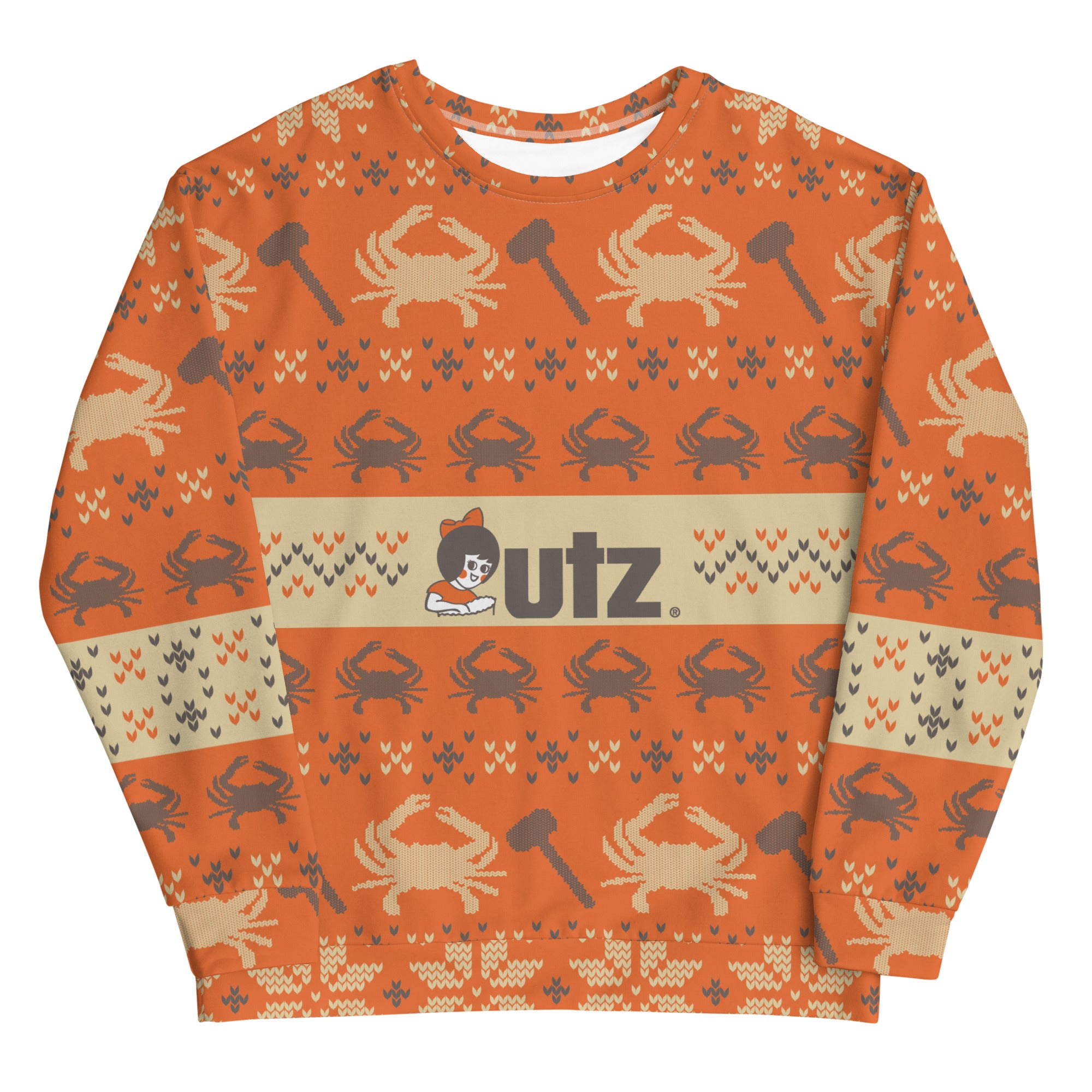 Utz Ugly Holiday Sweatshirt - "The Crab Chip"