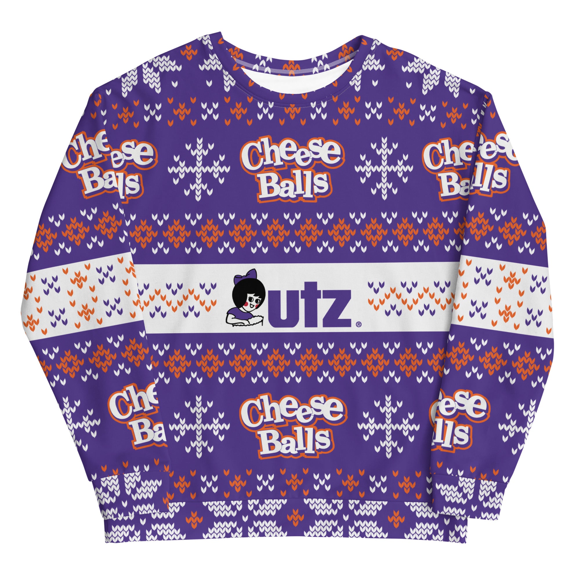 Utz Ugly Holiday Sweatshirt - Cheese Balls