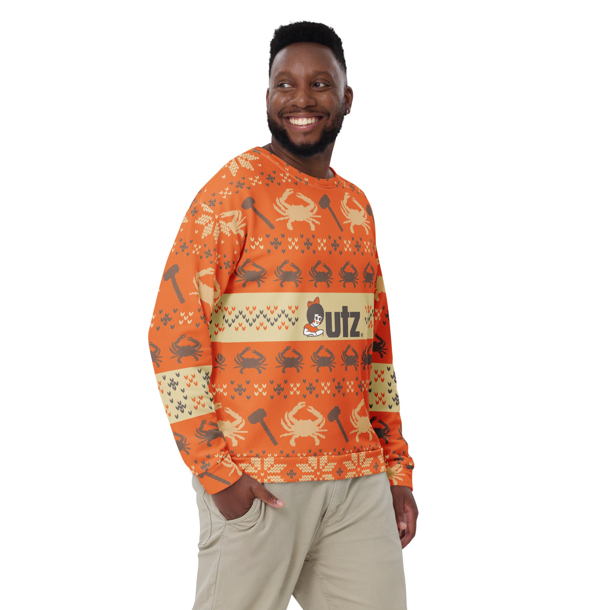 Utz Ugly Holiday Sweatshirt - "The Crab Chip"