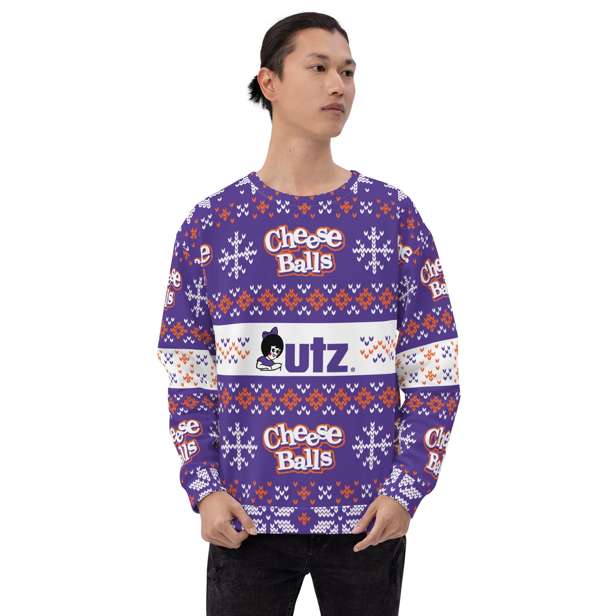 Utz Ugly Holiday Sweatshirt - Cheese Balls