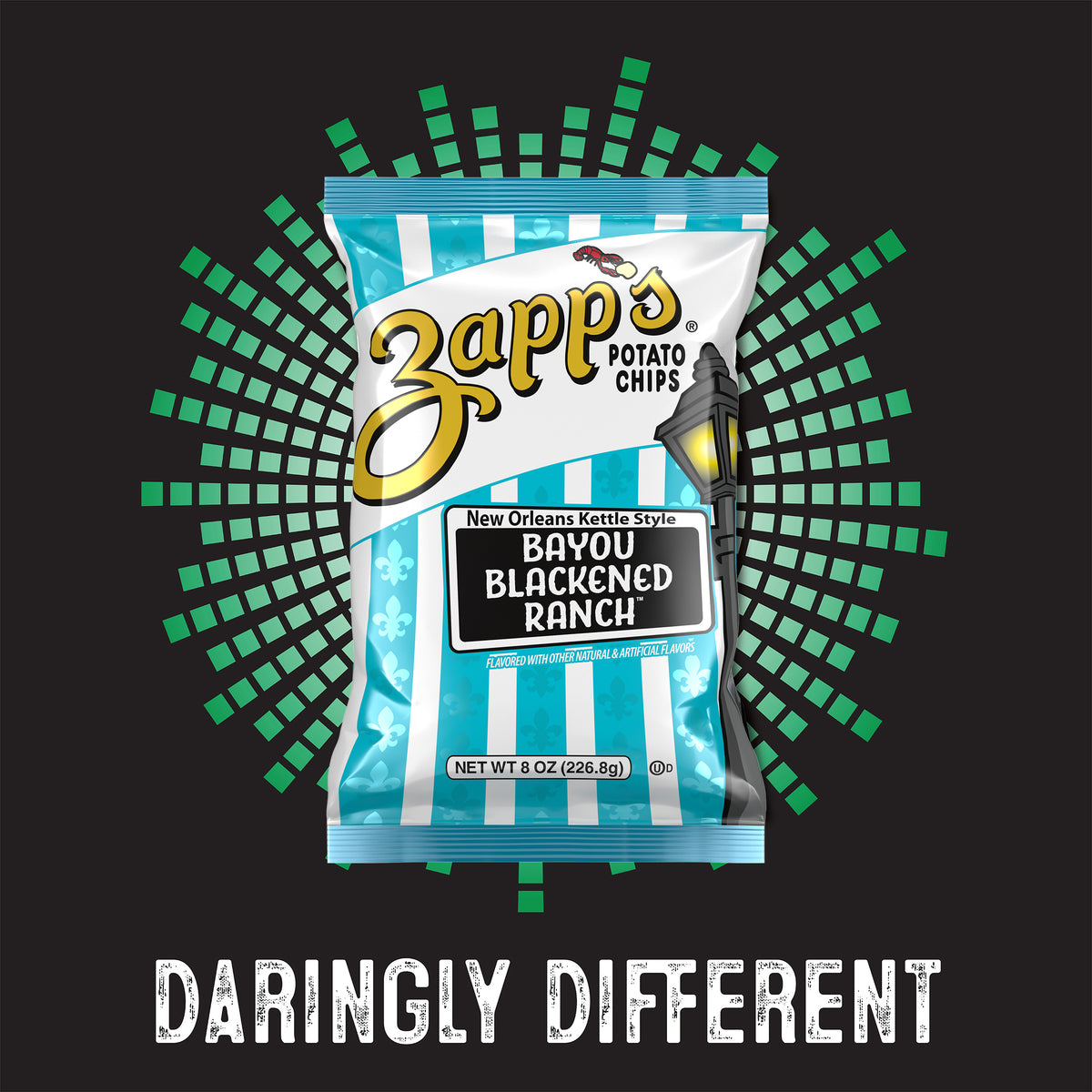 Byu Ranch Label Zapp's Kettle Potato Chips Bayou Blackened Ranch – Utz Quality Foods