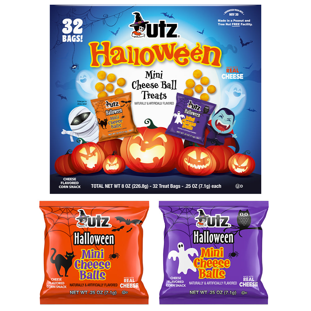 Utz Halloween Trick-or-Treat Pack – 4 Snackable Favorites for Ghouls & Goblins