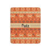 Utz Holiday Sherpa Throw Blanket - "The Crab Chip"