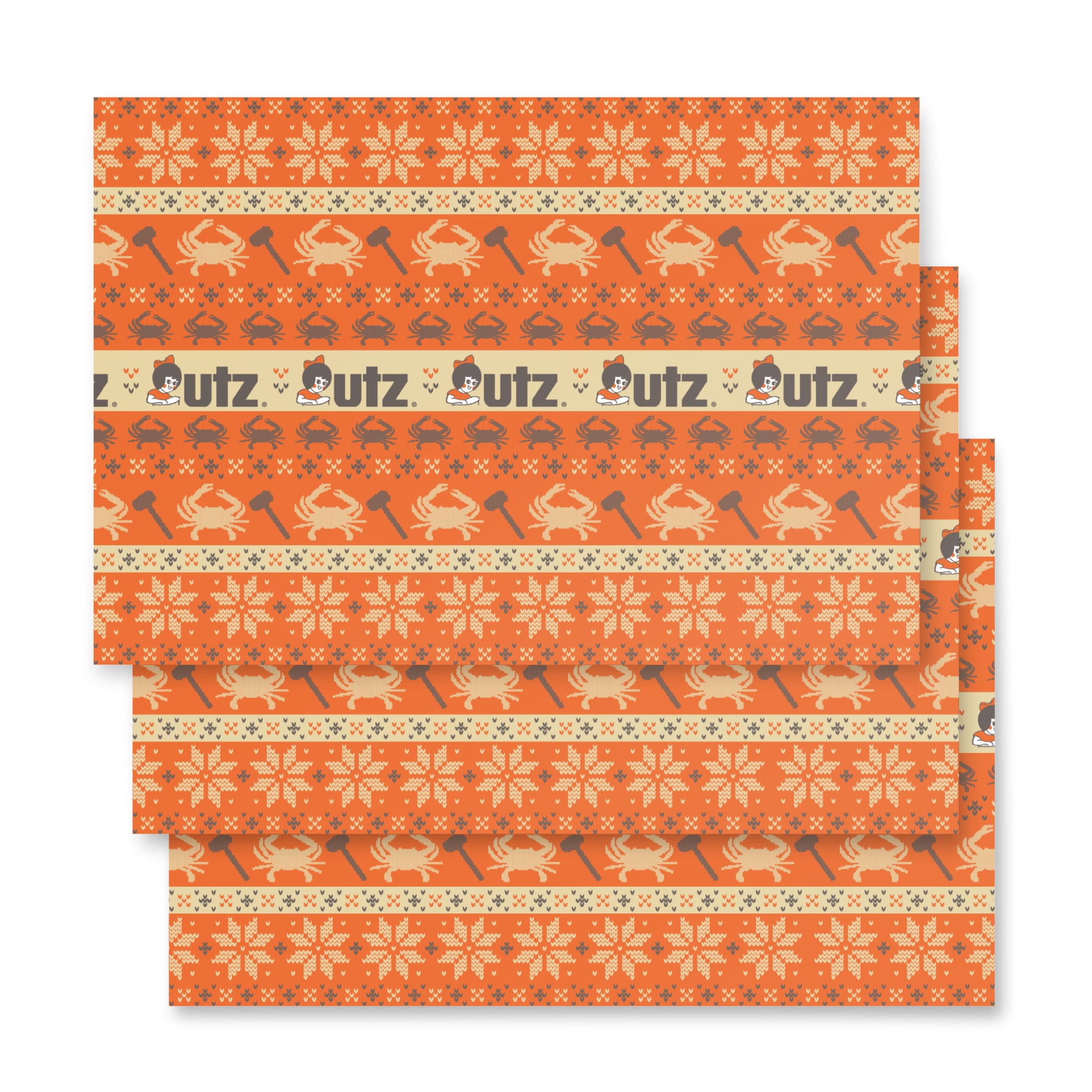 Utz Wrapping Paper Sheets - "The Crab Chip"