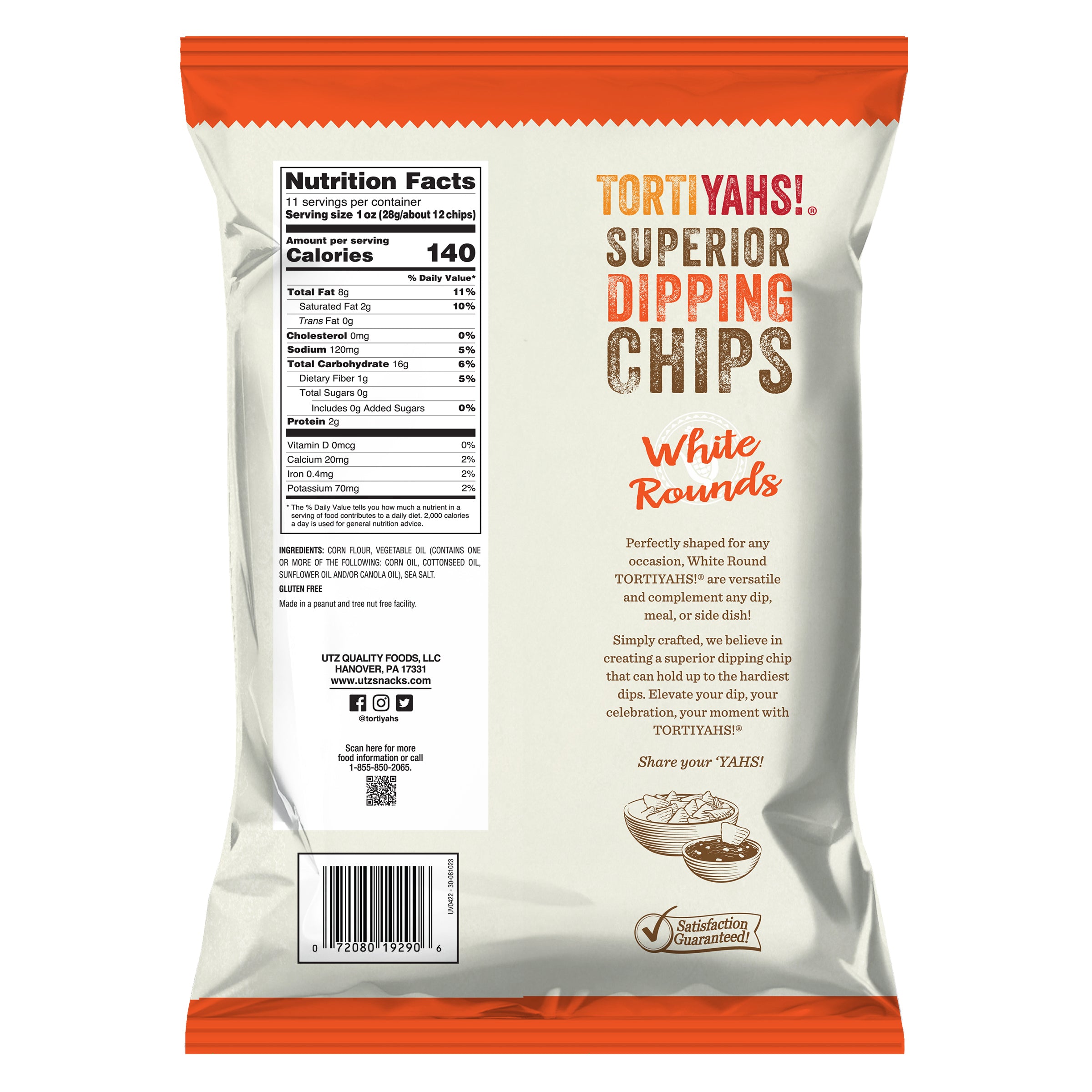 TORTIYAHS!® Superior Dipping Chips White Rounds 11 oz