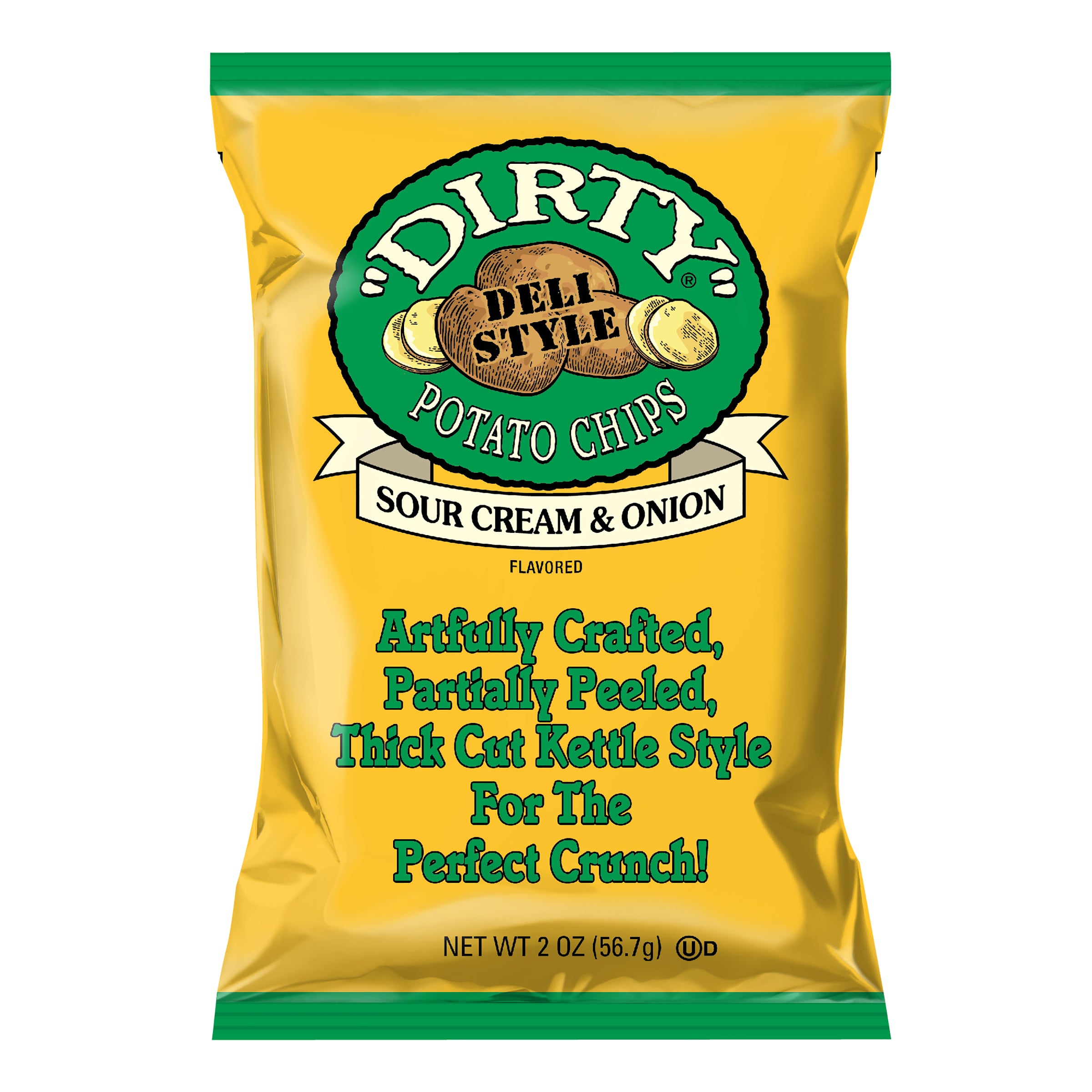 Dirty Kettle Style Potato Chips Sour Cream & Onion 2 oz