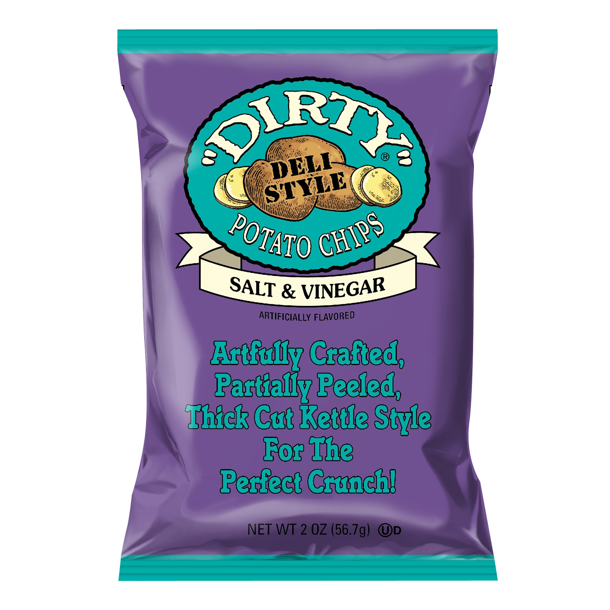 Dirty Kettle Style Potato Chips Salt & Vinegar 2 oz