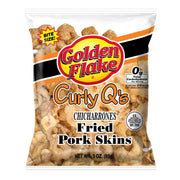Golden Flake Pork Skins Curly Q's Original 3 oz. Bundler_Golden OnTheGo Golden Flake 