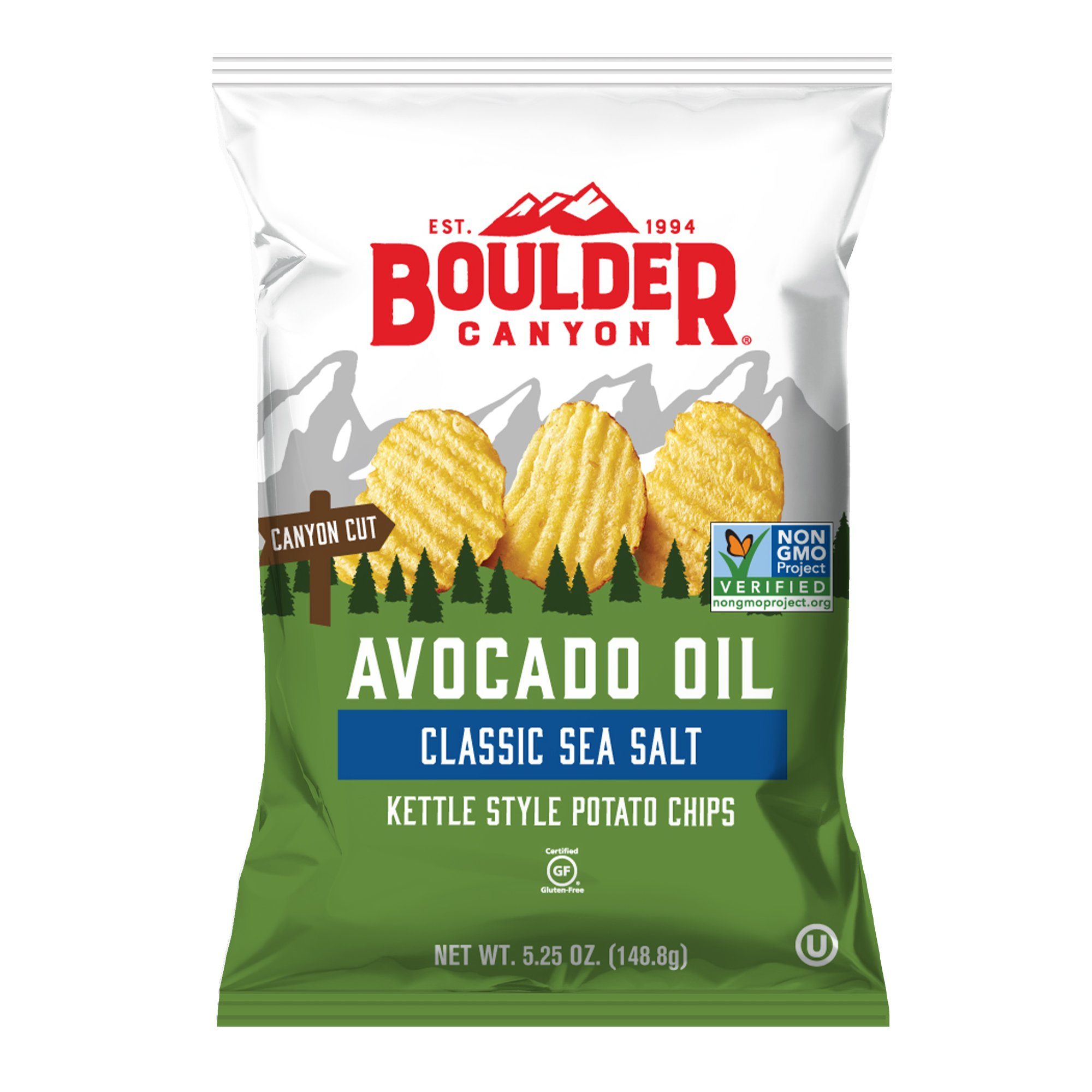 Boulder Canyon Kettle Potato Chips Canyon Cut Avocado Oil Sea Salt