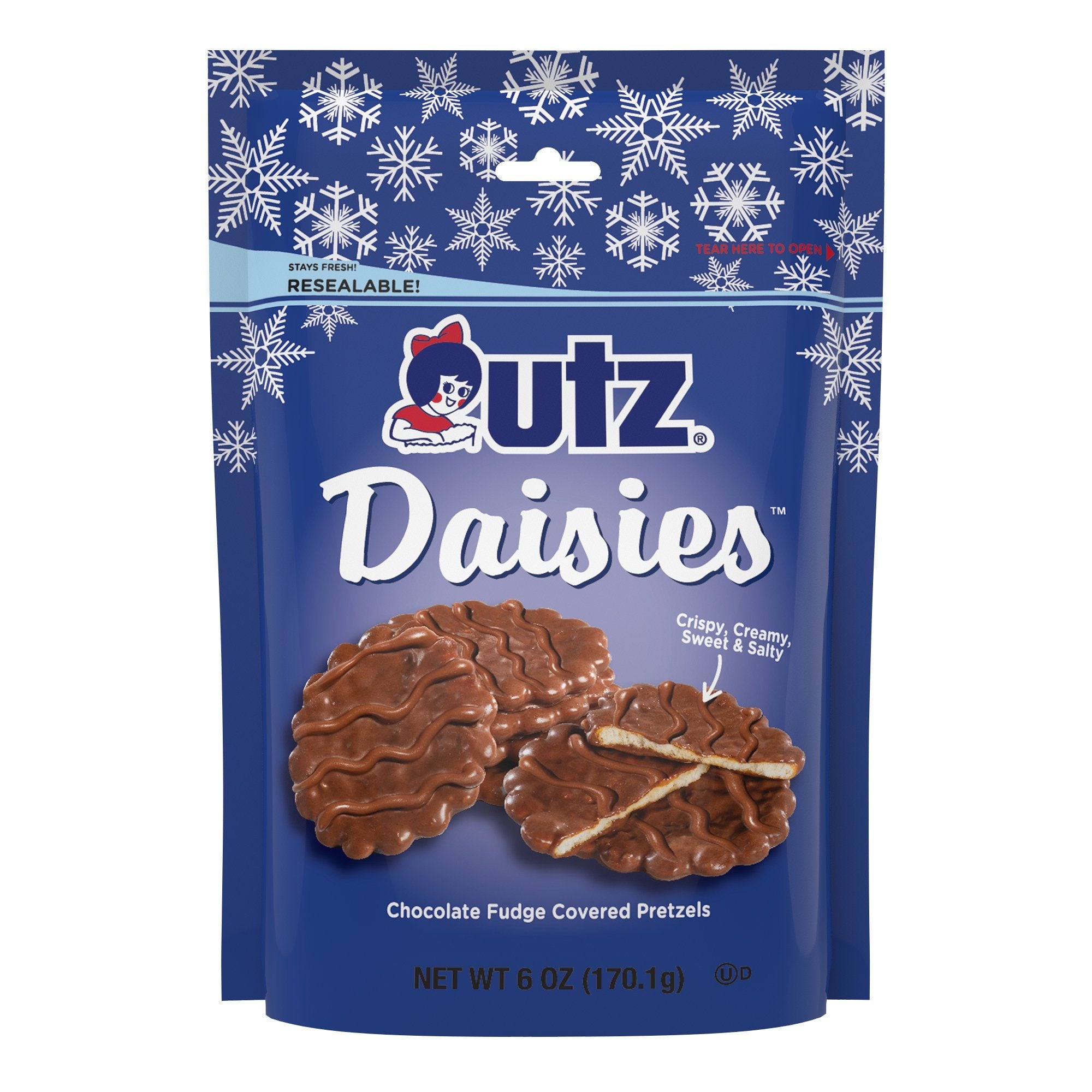 Utz Chocolate Fudge Covered Pretzel Daisies Seasonal Items Utz 