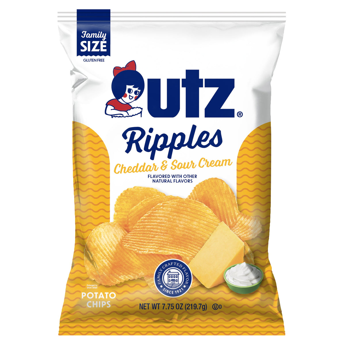 Utz Cheddar & Sour Cream Ripples Potato Chips – Utz Quality Foods