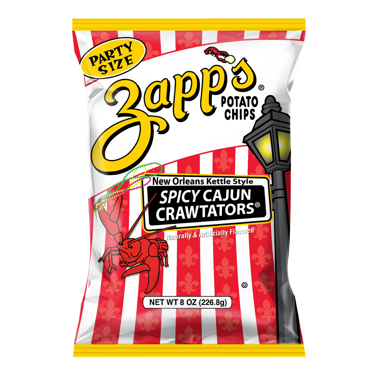 Zapp's Kettle Potato Chips Spicy Cajun Crawtators Utz Quality Foods