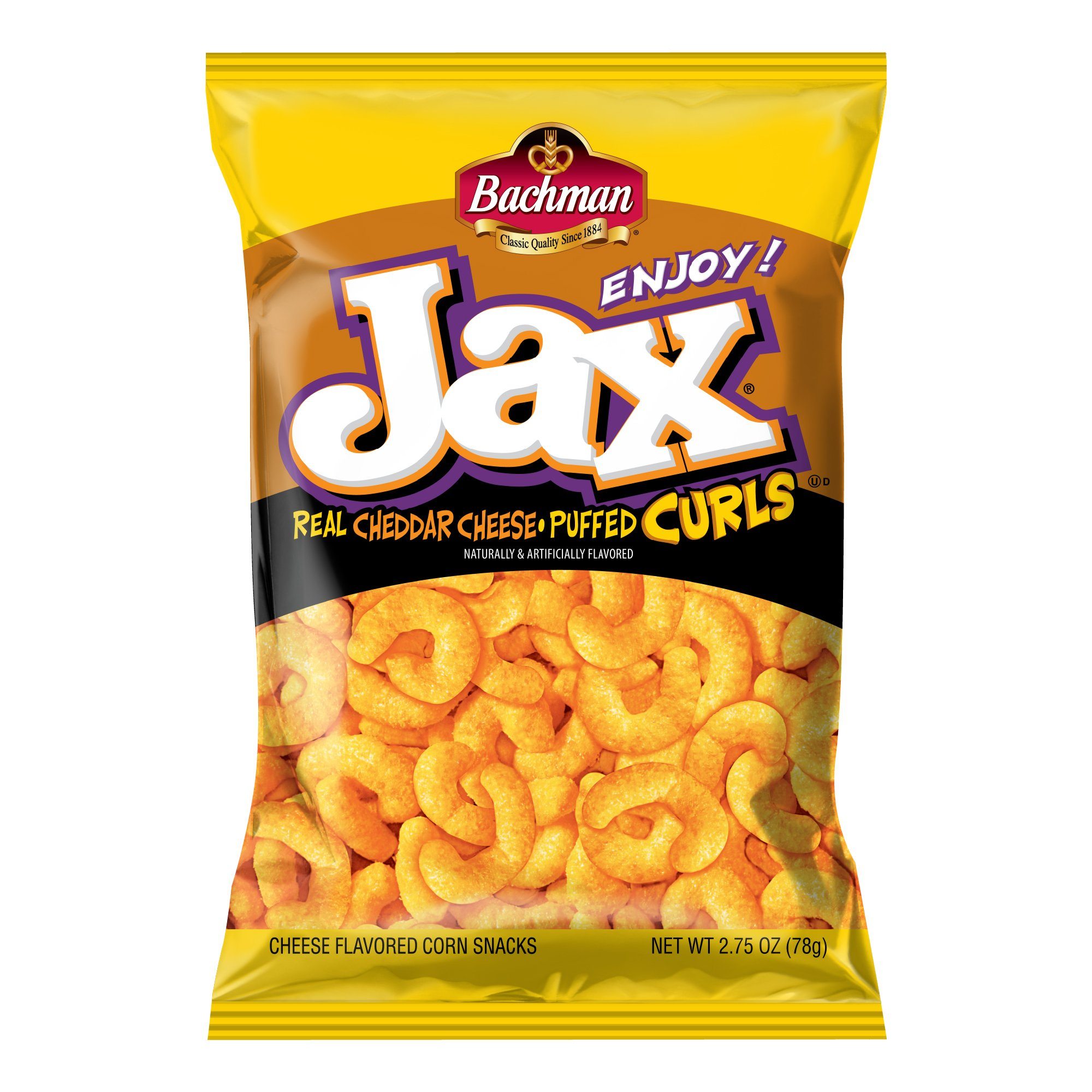 Bachman Jax Cheese Curls, Cheddar 2.75 oz. Bundler_OnTheGo Bachman 