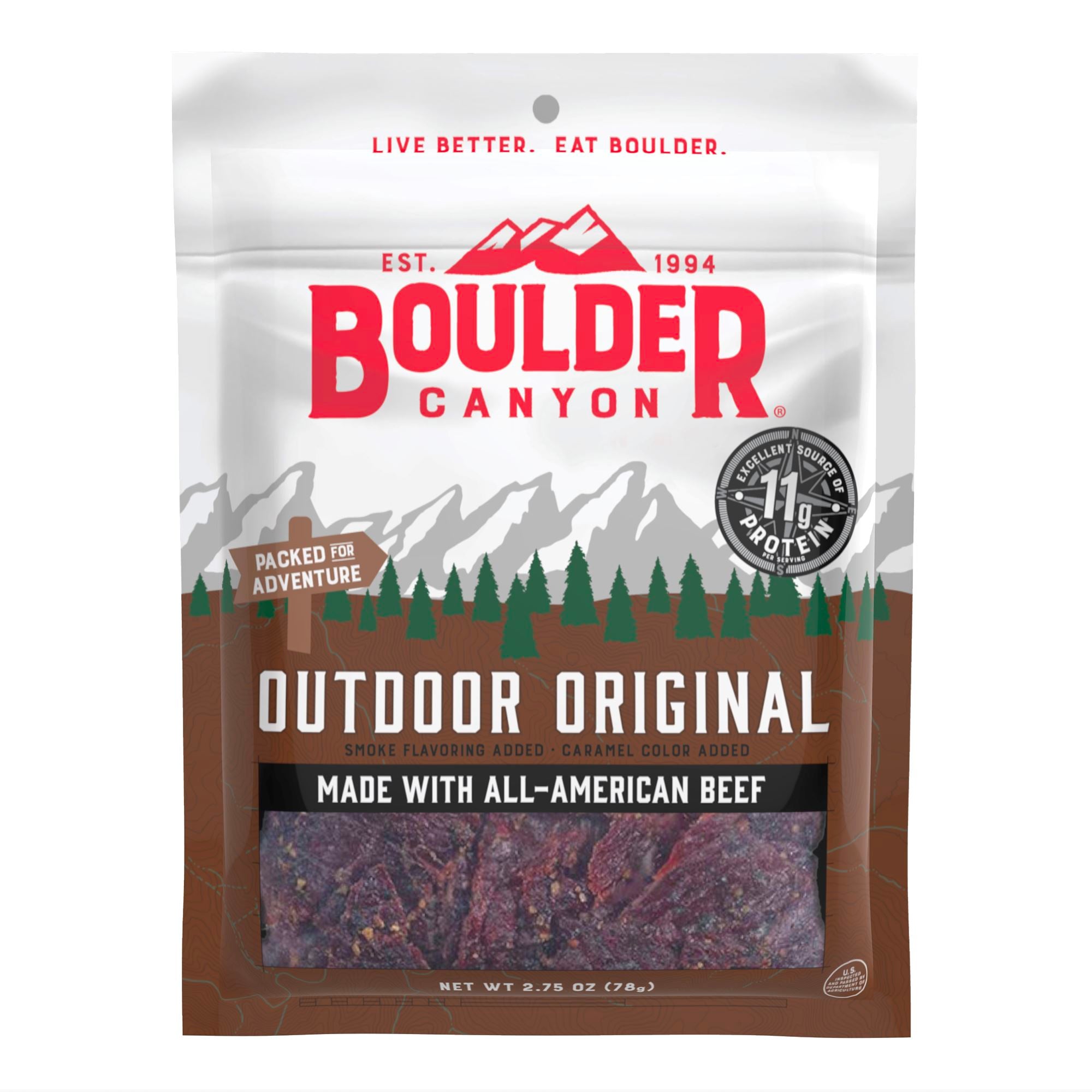 Boulder Canyon Beef Jerky, Outdoor Original 2.75 oz. Bundler_FamilySize Boulder Canyon 