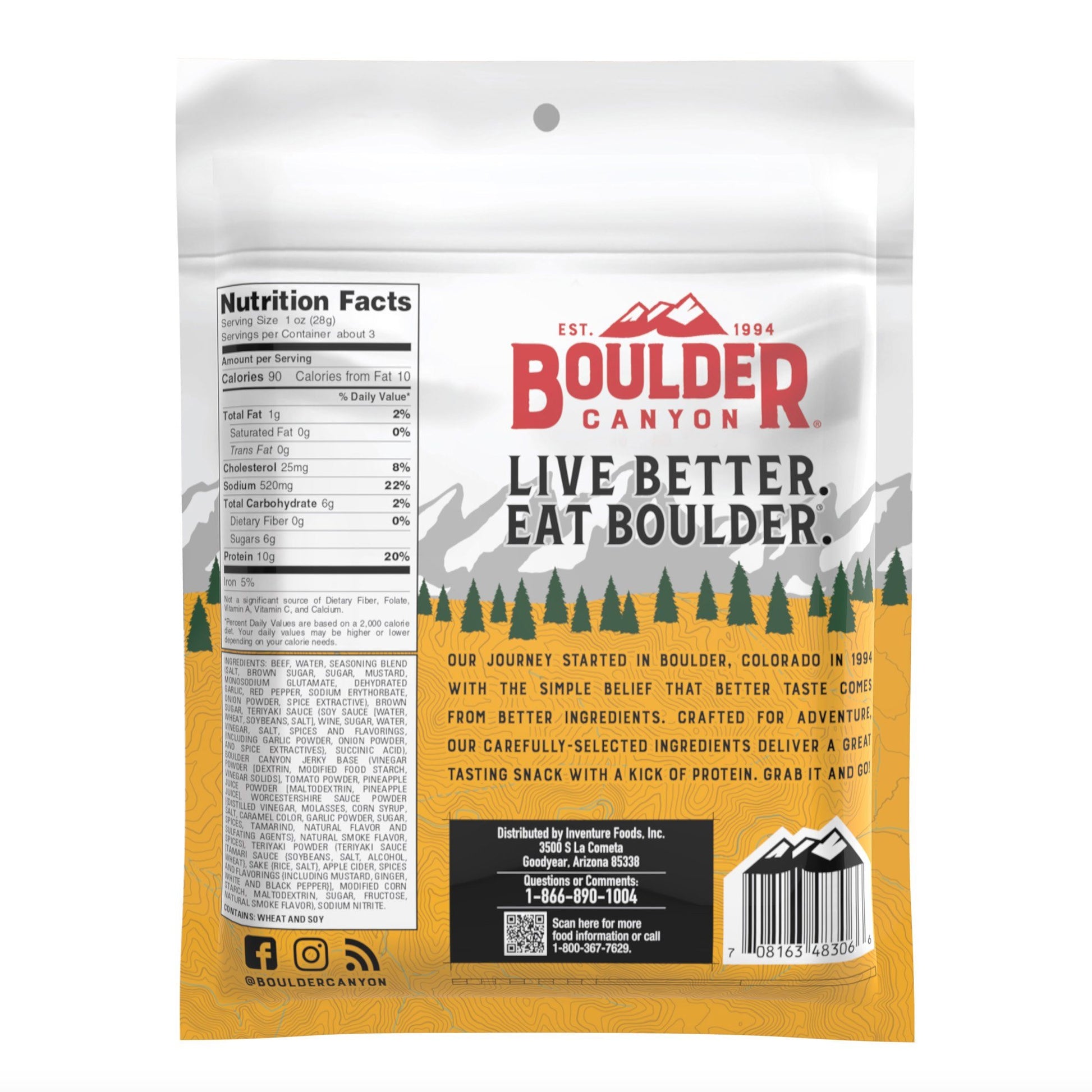 Boulder Canyon Beef Jerky, Teriyaki 2.5 oz. Bundler_FamilySize Boulder Canyon 