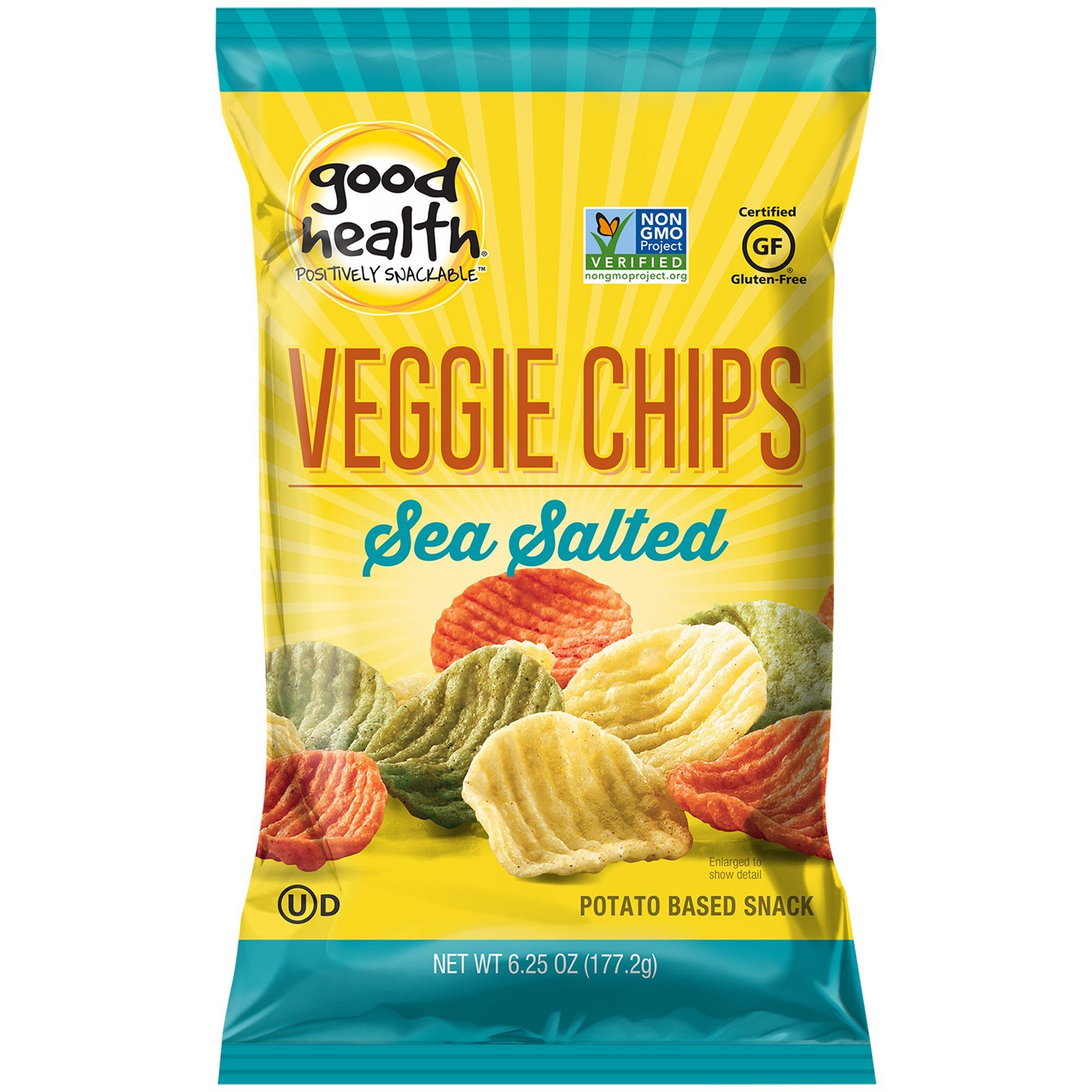 Good Health Veggie Chips Sea Salt 1 oz. 24 CT Box Utz Quality Foods