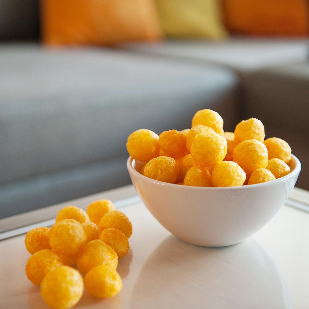 Utz Cheese Balls, Cheddar Cheeseballs 36.5 oz. Barrels Cheese Snacks Utz 