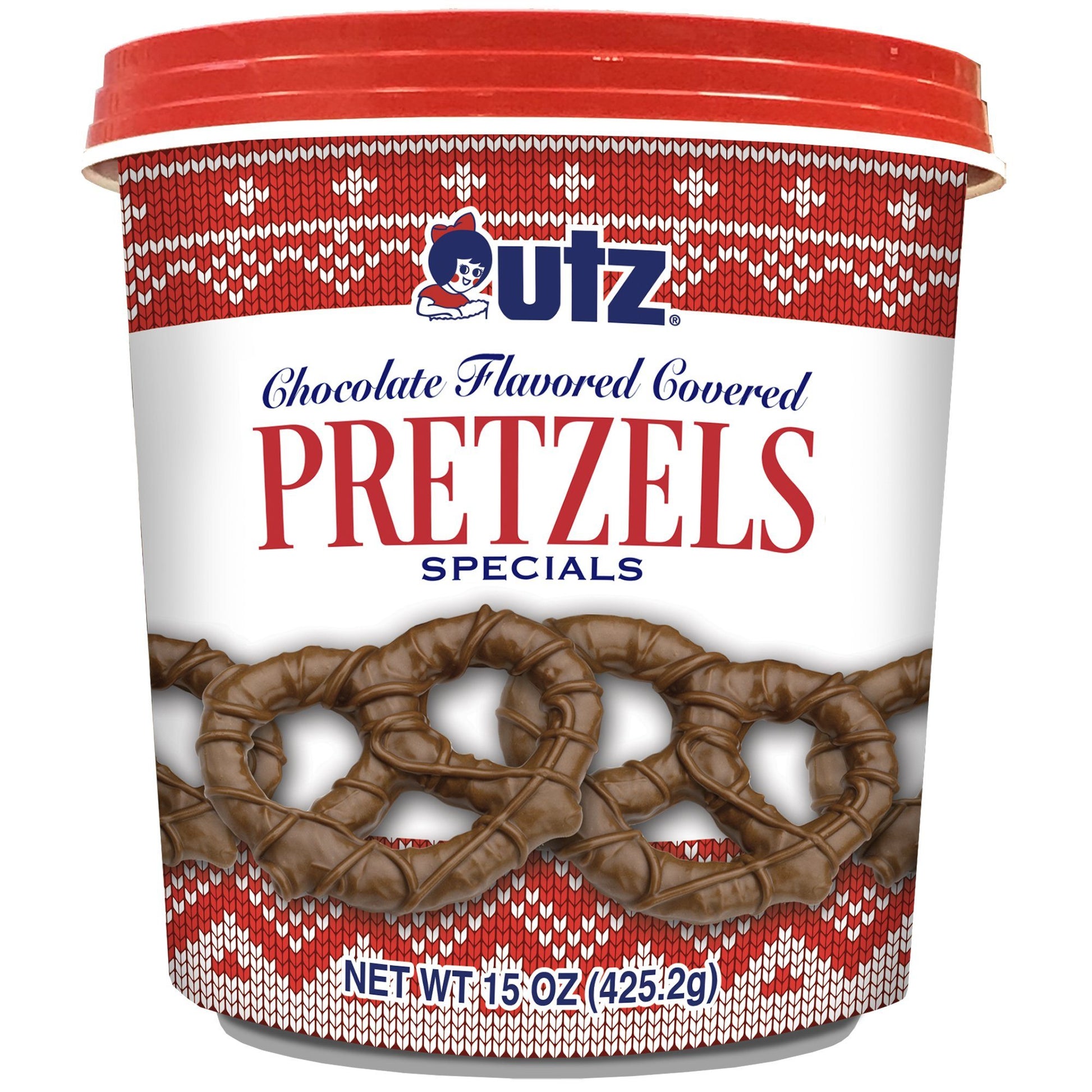 Utz Chocolate Pretzels, Milk Chocolate Flavored 15 oz. Tub Seasonal Items Utz 