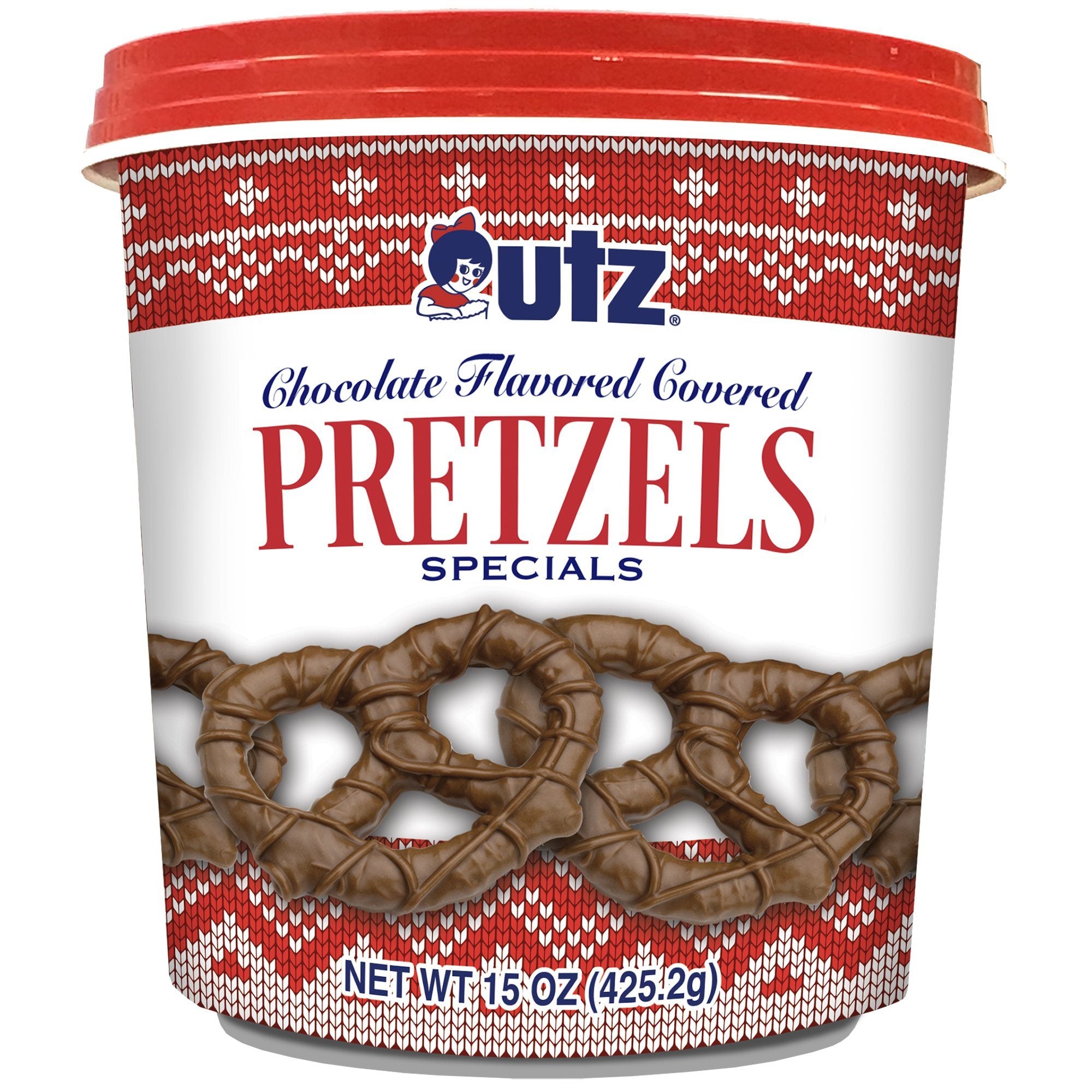Utz Chocolate Pretzels, Milk Chocolate Flavored 15 oz. Tub Seasonal Items Utz 