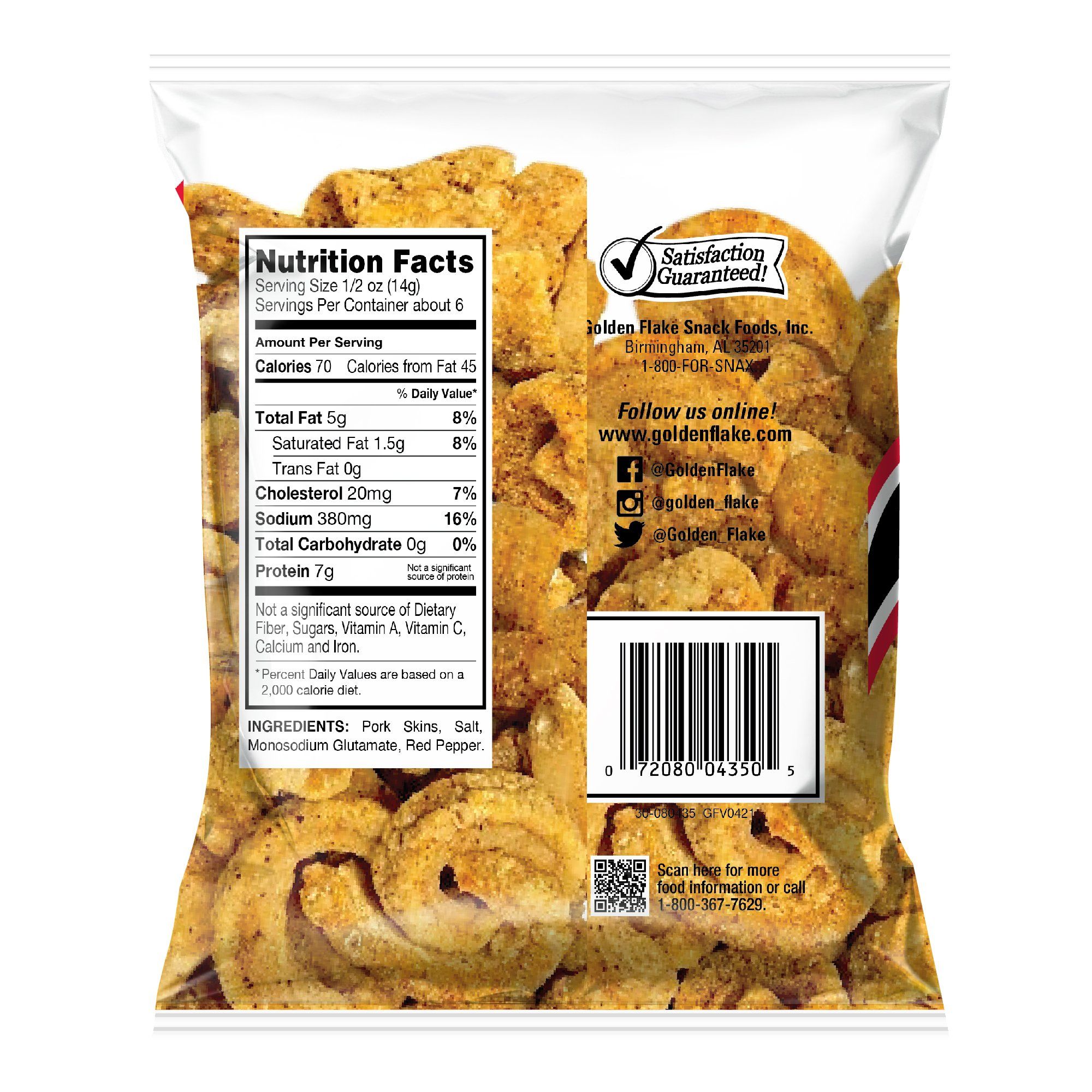 Golden Flake Pork Skins Super Strips Mild Red Pepper 3 oz. Bundler_Golden OnTheGo Golden Flake 
