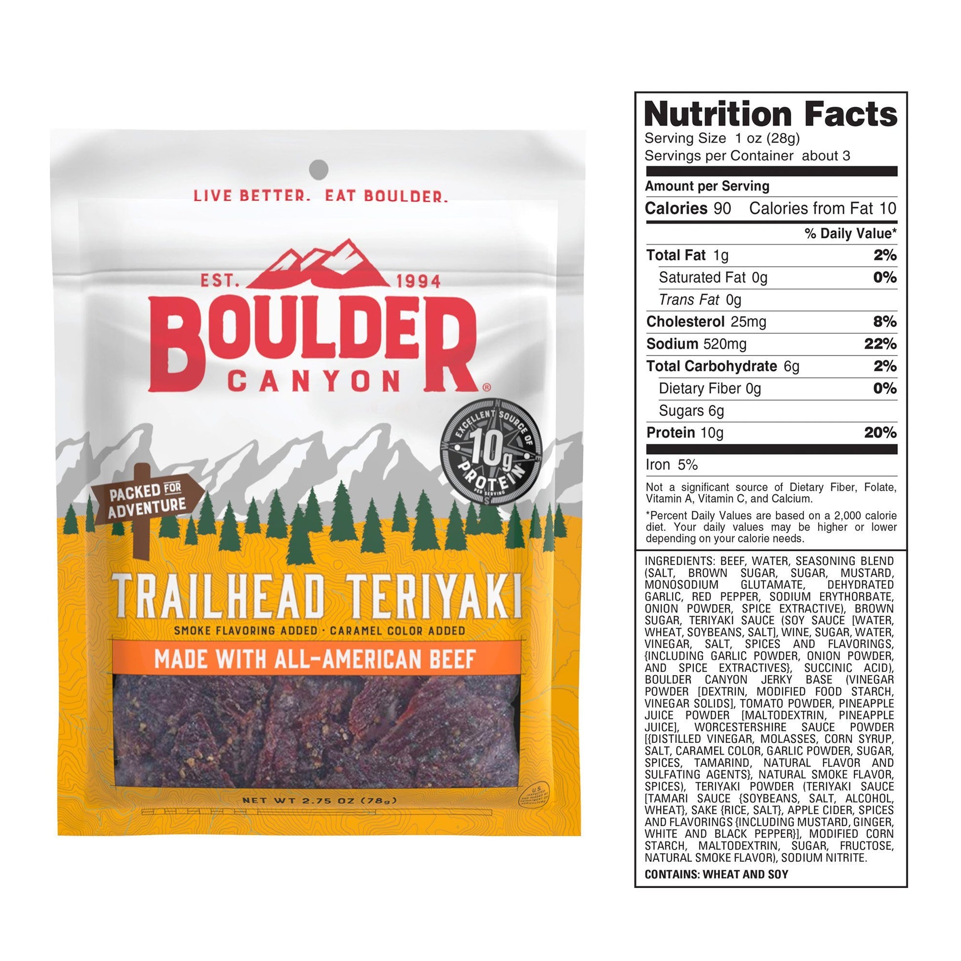 Boulder Canyon Beef Jerky Variety Pack (3 count) Other Snacks & Dips Boulder Canyon 