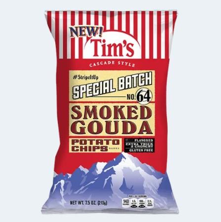 Tim's Potato Chips, Smoked Gouda Potato Chips Tim's Cascade Snacks 